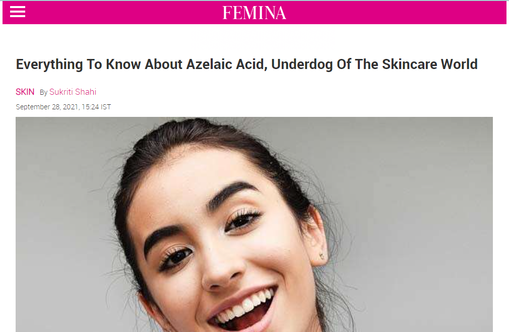 Everything To Know About Azelaic Acid, Underdog Of The Skincare World