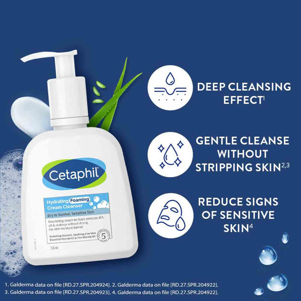 Cetaphil Hydrating Foaming Cream Cleanser