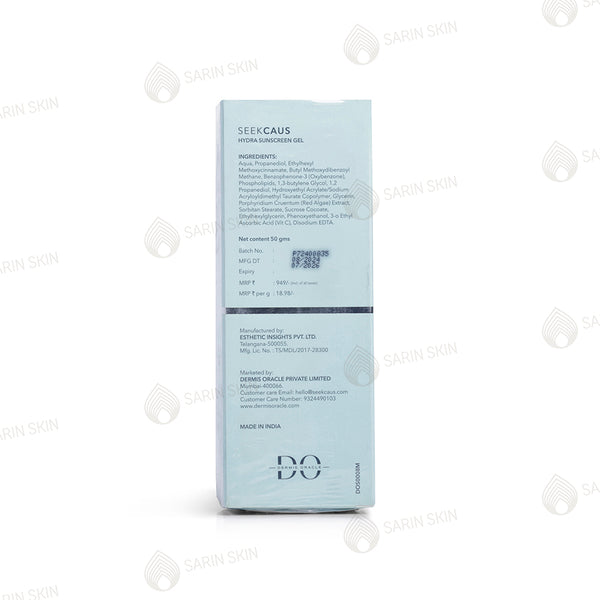 Seekcaus Hydra Sunscreen Gel SPF 50 PA++++