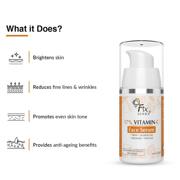 Fixderma 17% Vitamin C Face Serum