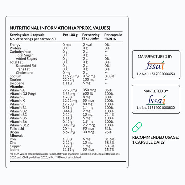 Nutrova Multivitamin Nutraceutical Capsule For Vegans