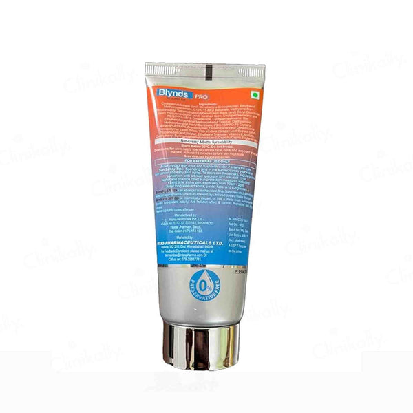 Blynds Pro Sunscreen Gel SPF 80+ PA+++