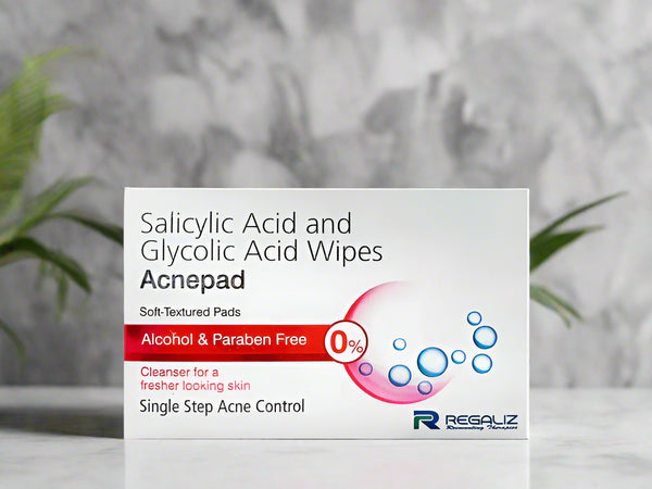 Acnepad Salicylic Acid & Glycolic Acid Wipes