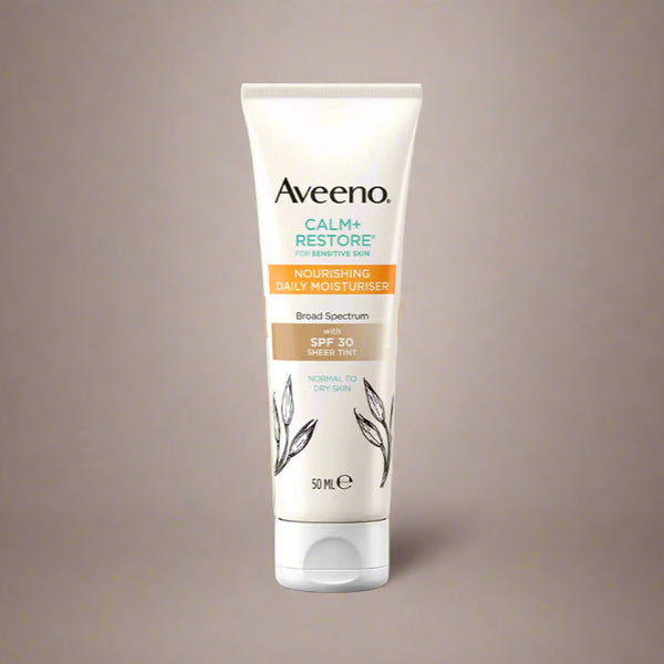 Aveeno Calm+ Restore Nourishing Daily Moisturiser Sheer Tint SPF 30