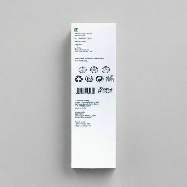 Ceuticoz Clear Zinc Tinted Sunscreen Lotion SPF 50+ PA++++ (Ivory)