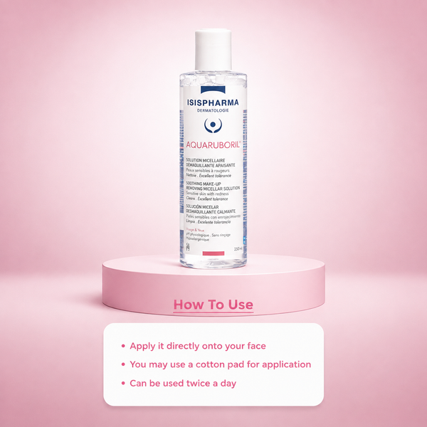 Isispharma Aquaruboril Soothing Make-Up Removing Micellar Solution