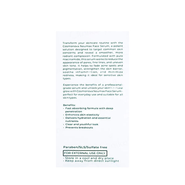 Cosmonova Neumax 10% Niacinamide Face Serum