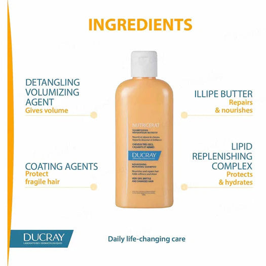 Ducray Nutricerat Nourishing Repairing Shampoo