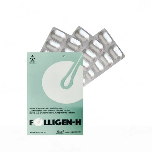 Folligen-H Hair Growth Nutraceutical Tablet