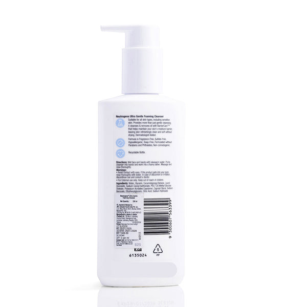 Neutrogena Ultra Gentle Foaming Face Cleanser