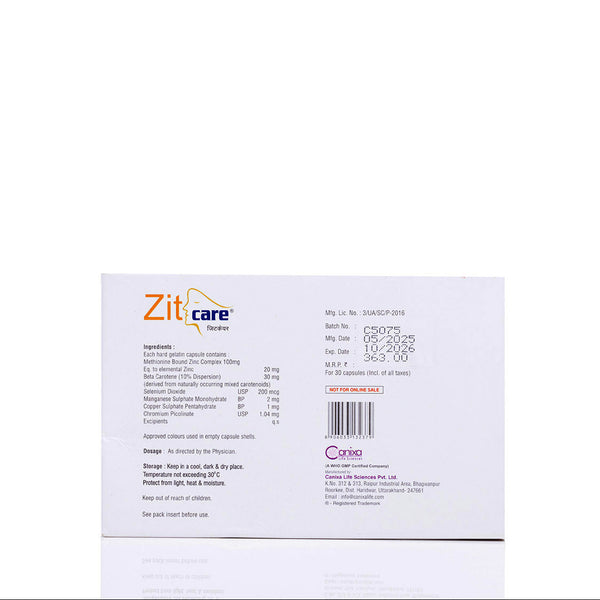 Zit care tablets
