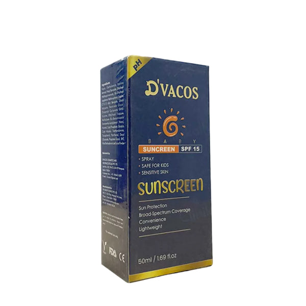 D'Vacos Baby Sunscreen Spray SPF 15