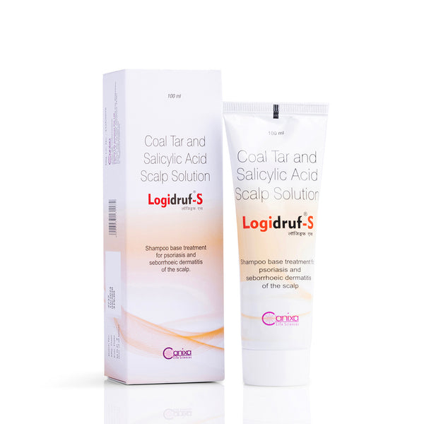 Logidruf-S Solution 100 ML | Anti Dandruff Shampoo | Remove Psoriasis Scales