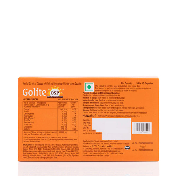 Golite Oral Sun Protection