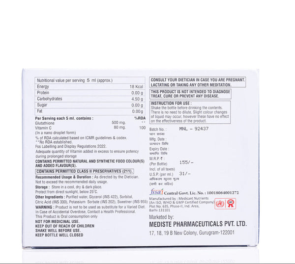 Glucy Shot Glutathione-Pack of 10