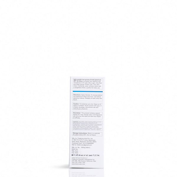 Fcl Light Weight Non-Greasy broad spectrum SPF 80 Lotion