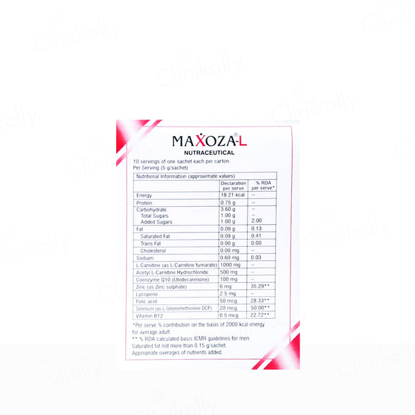 Maxoza-L Nutraceutical Powder For Men