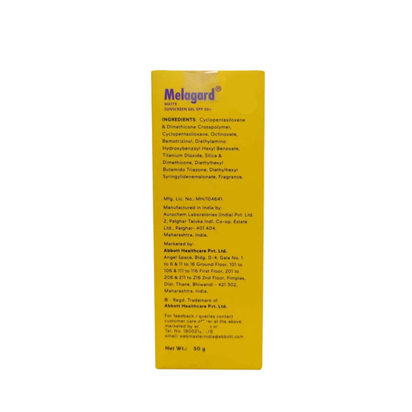 Melagard Matte Sunscreen Gel SPF 50+ PA+++