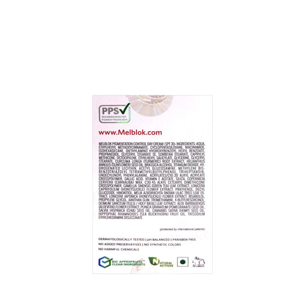 Melblok Pigmentation Control Day Cream SPF 50+ PA++++