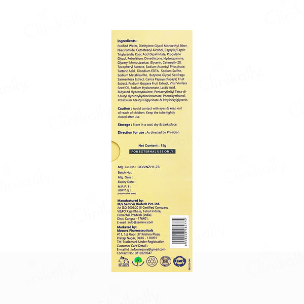 Mesodew Lite Plus Pigmentation Corrector Intensive Repair Cream