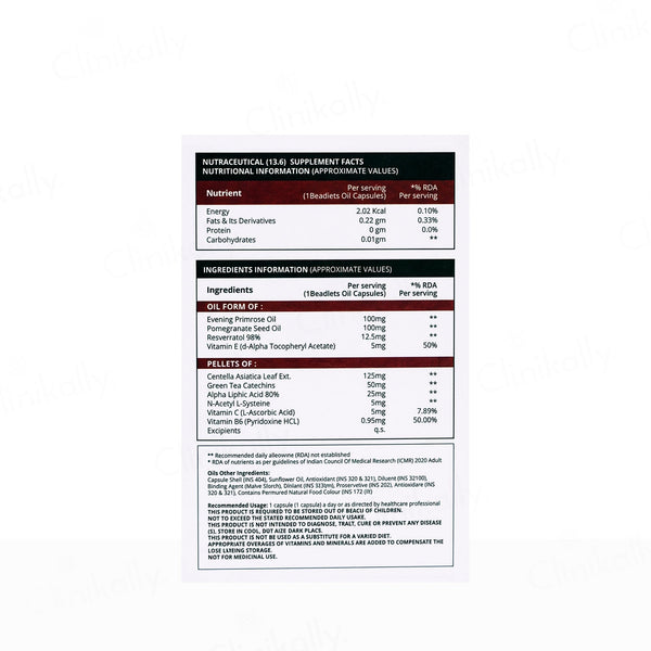 Nusaude Age Defy Nutraceutical Beadlets + Oil Filled Capsule