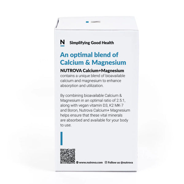 Nutrova Calcium + Magnesium Health Supplement Tablet