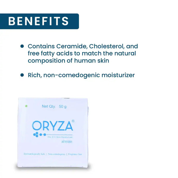 Oryza Skin Moisturiser Cream for Combination and Dry Skin