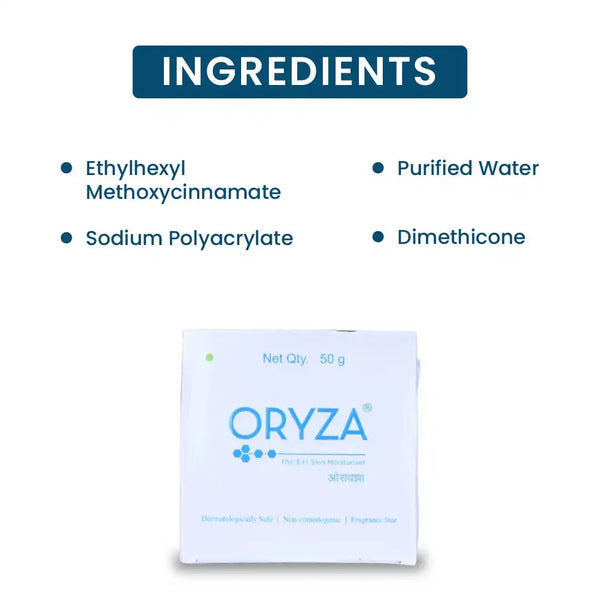 Oryza Skin Moisturiser Cream for Combination and Dry Skin