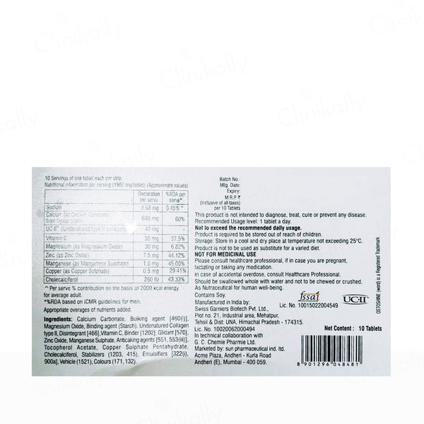 Ostoshine Nutraceutical Tablet For Adults