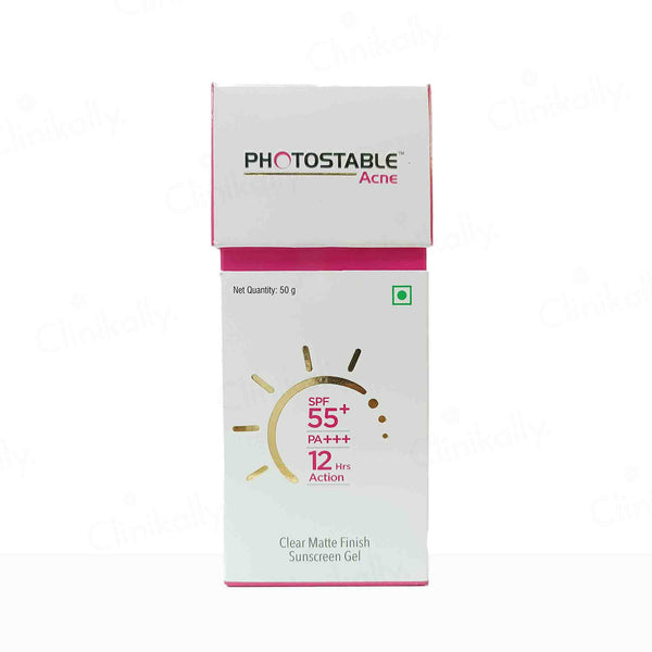 Photostable Acne Sunscreen Gel SPF 55+ PA+++