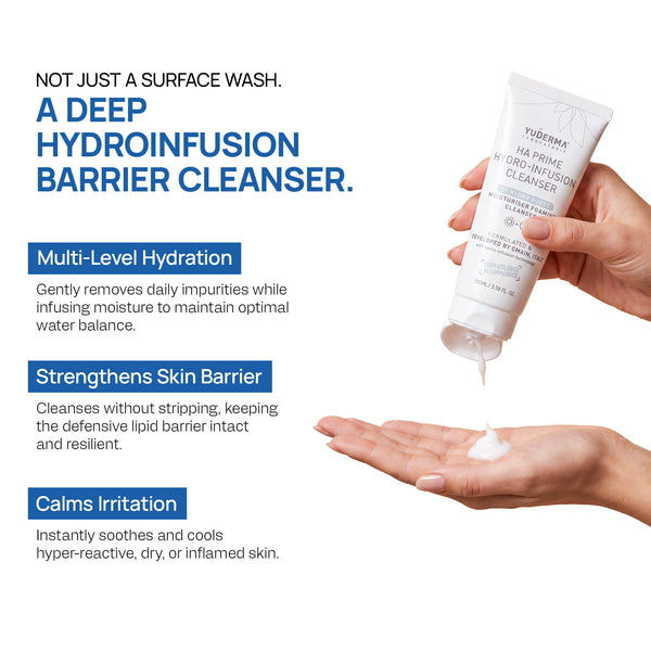 Yuderma HA Prime Hydro Infusion Moisturiser Foaming Cleanser