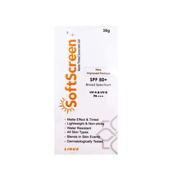 Softscreen+ Matte Tinted Sunscreen Gel SPF 50+ PA+++