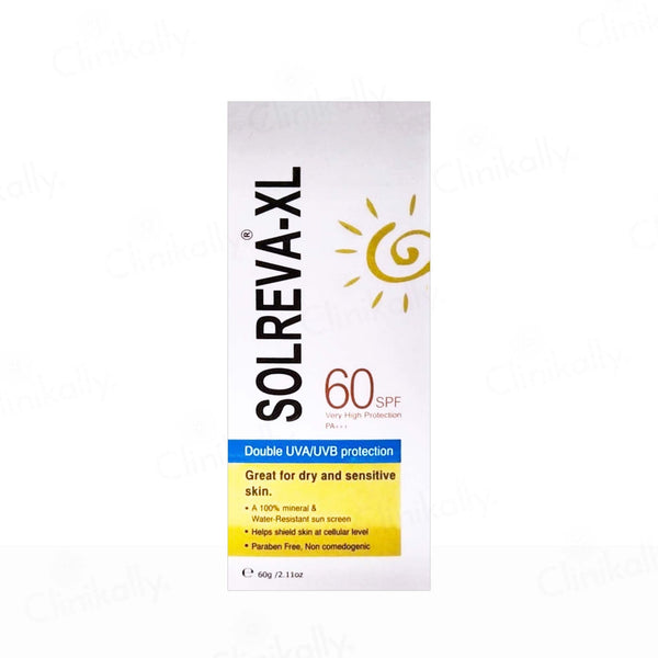 Solreva-XL Physical Sunscreen SPF 60 PA+++