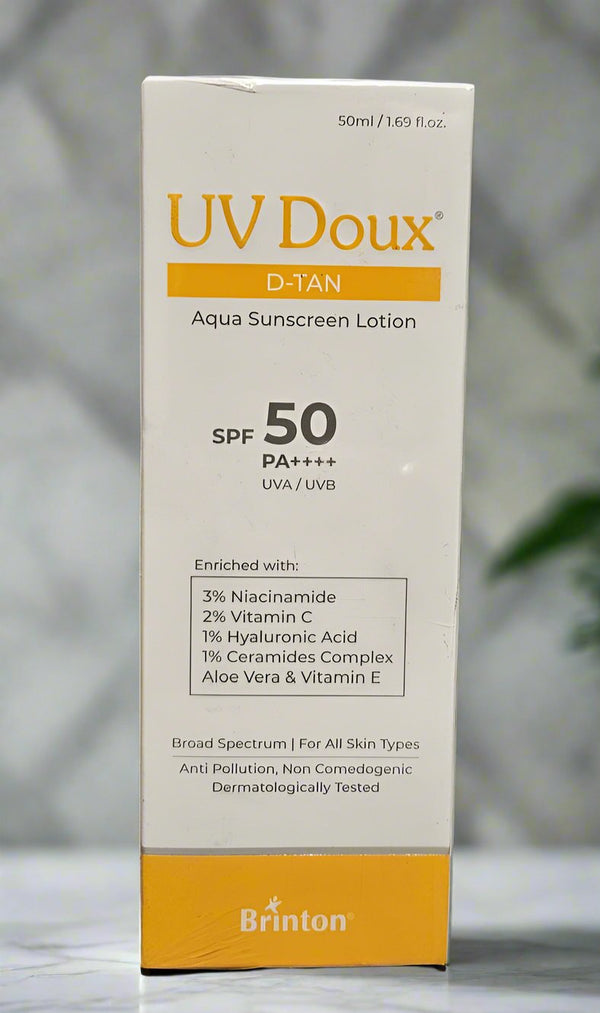 UV Doux D-Tan Aqua Sunscreen Lotion by Sarin Skin