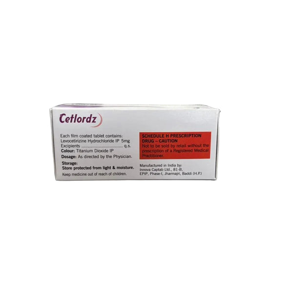 Cetlordz 5mg Tablet