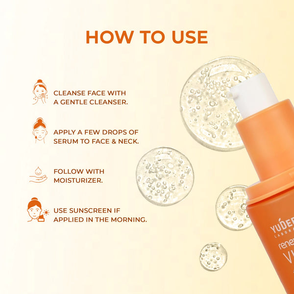 Yuderma Renewcell Vitamin-C + Hyaluronic Acid Serum