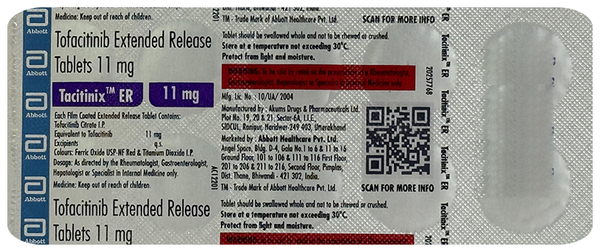 Tacitinix 11mg Tablet ER
