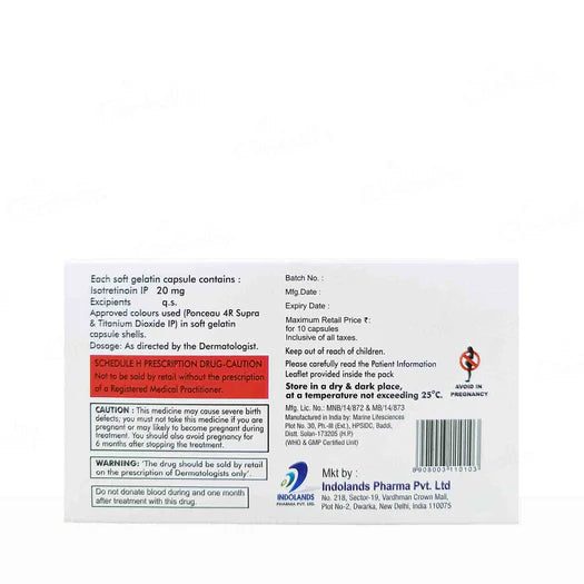 Indotroin 20mg Soft Gelatin Capsule