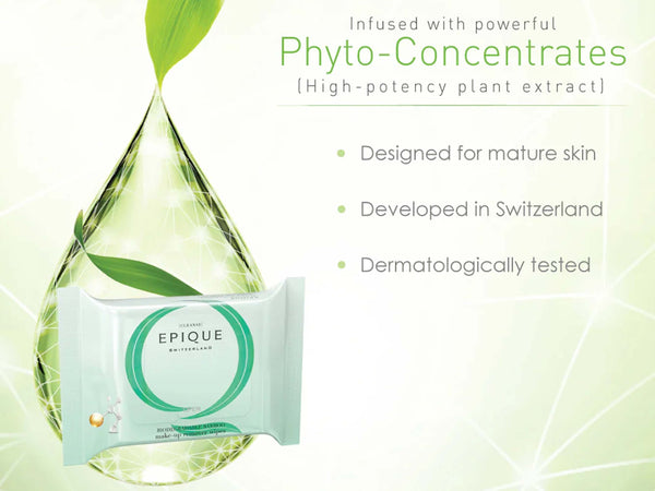 Epique Biodegradable Bamboo Make-up Remover Wipes