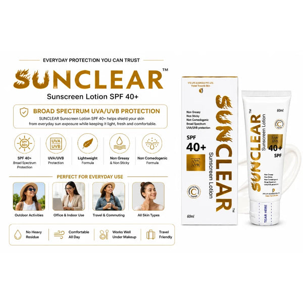 Sunclear Sunscreen Lotion SPF 40+ 60ml
