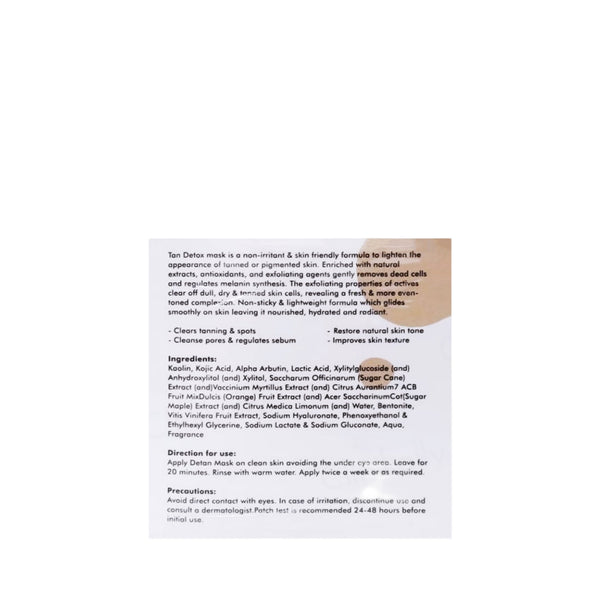 Tan Detox Anti Tan Mask