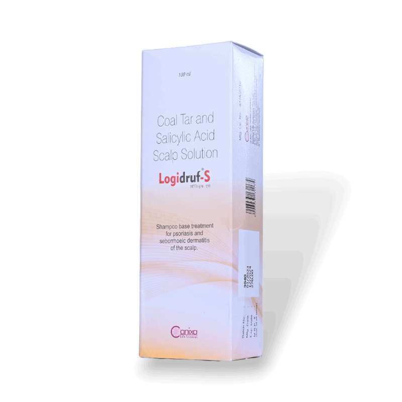 Logidruf-S Solution 100 ML | Anti Dandruff Shampoo | Remove Psoriasis Scales