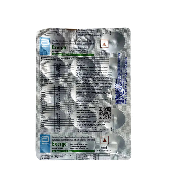 Exerge Nutraceutical Tablet