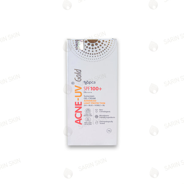 IPCA Acne-UV Gold Sunscreen Gel Cream SPF 100+ PA++++