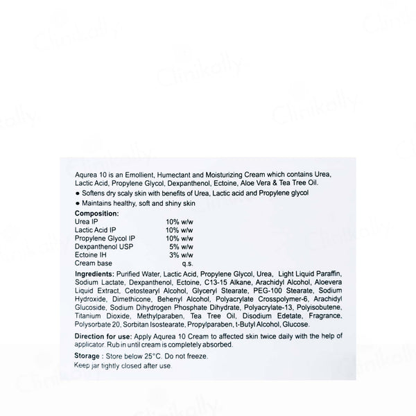 Aqurea 10 Moisturizing Urea Cream
