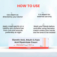 Demelan Cream for Melasma | Dark Spot Reduction Cream | Skin Lightening Cream | 40gm