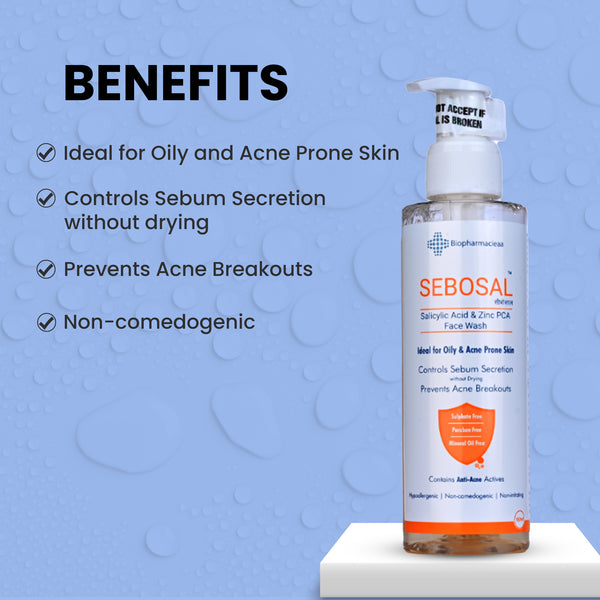 Buy Sebosal Face Wash Online | Gentle and Effective Cleansing by Sarin Skin
