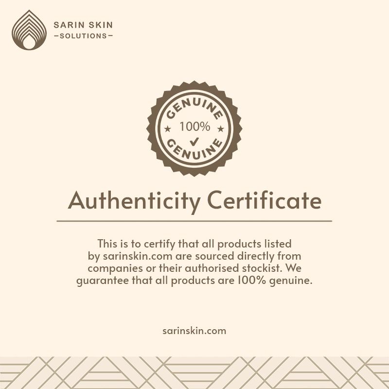 Authenticity Certificate - Glameron Skin Glow Face Mask