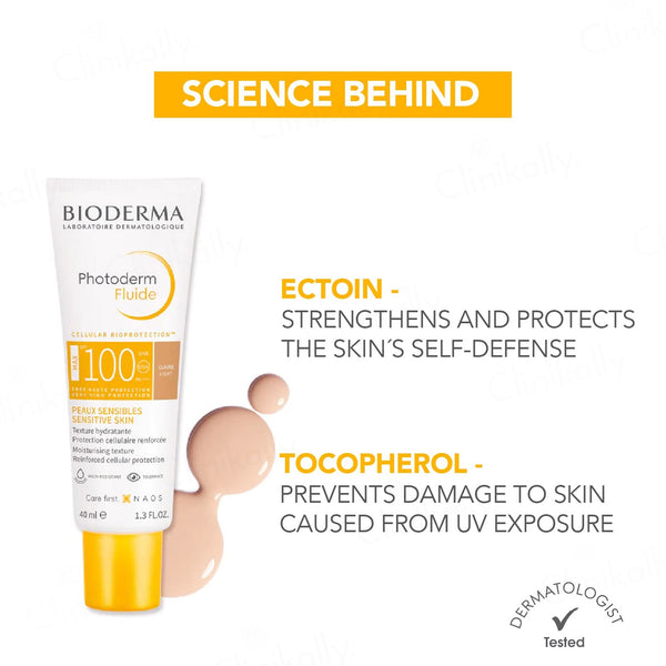 Bioderma Photoderm Fluide Max Sun Active Defense + AP Sunscreen SPF 100 PA++++ (Claire Light)