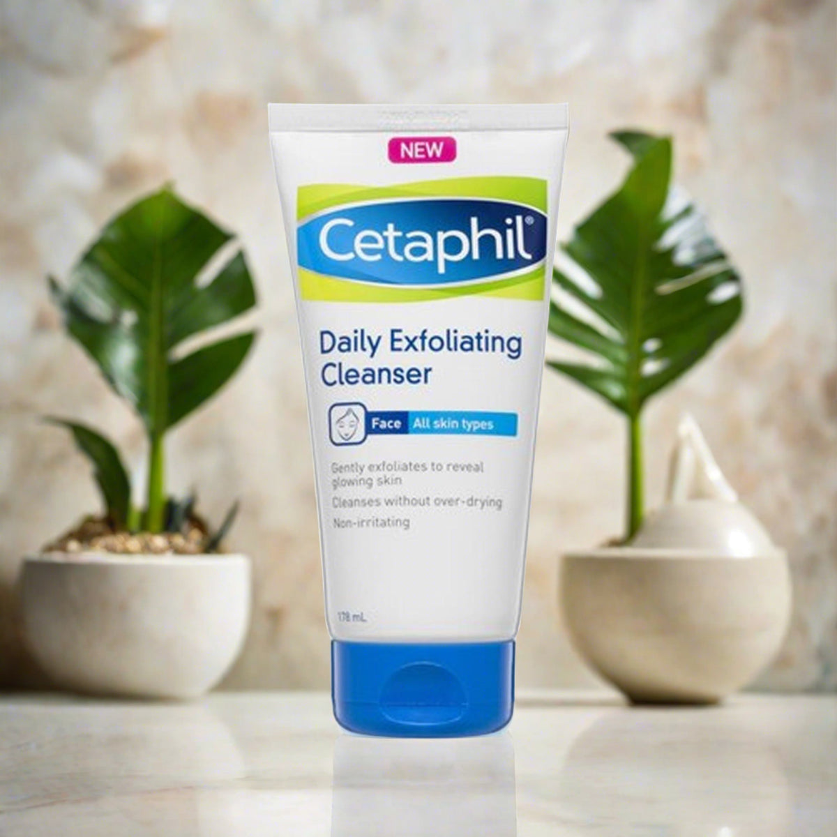 Cetaphil Daily Exfoliating Cleanser for Normal, Dry, Acne Prone & Oily - Sarinskin